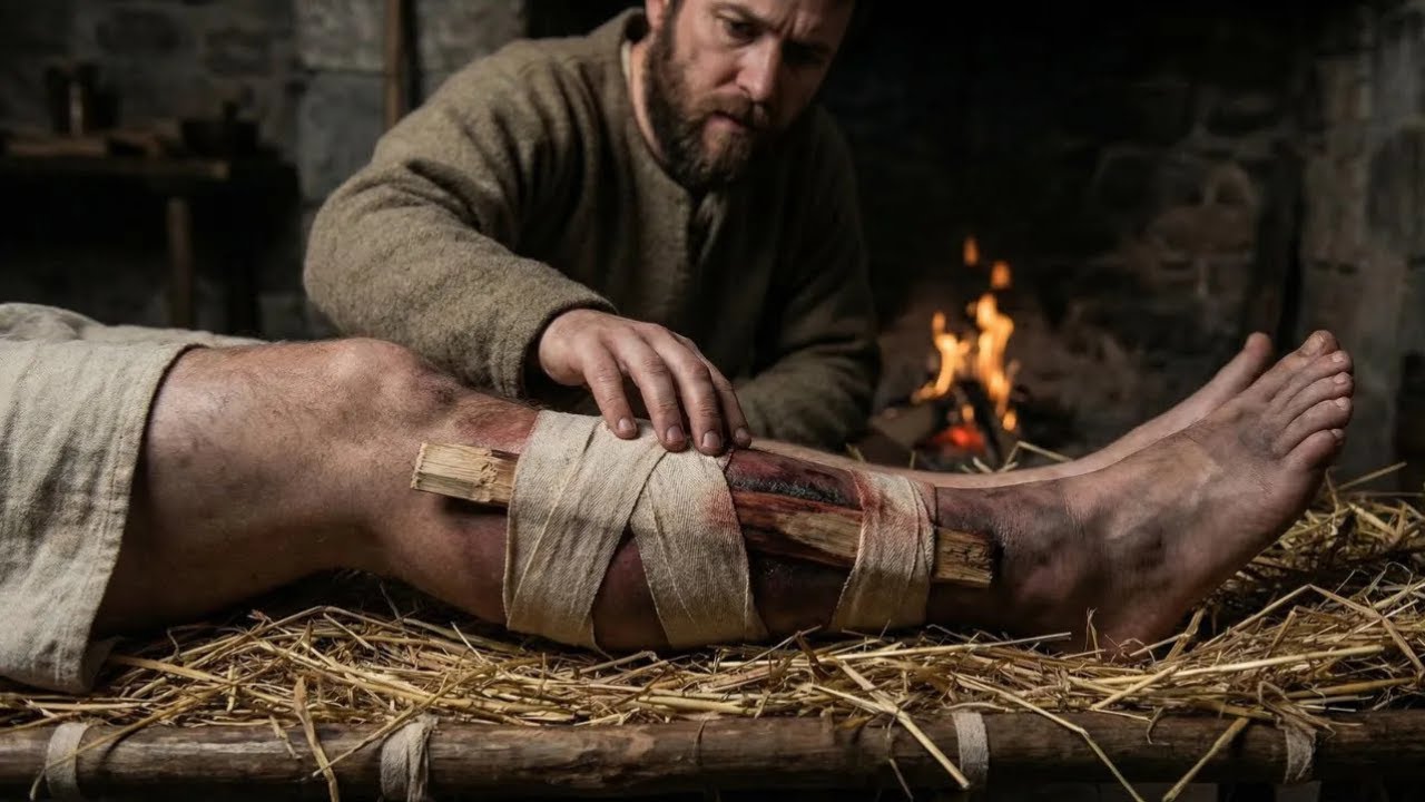 Nagy Lajos sérült lába